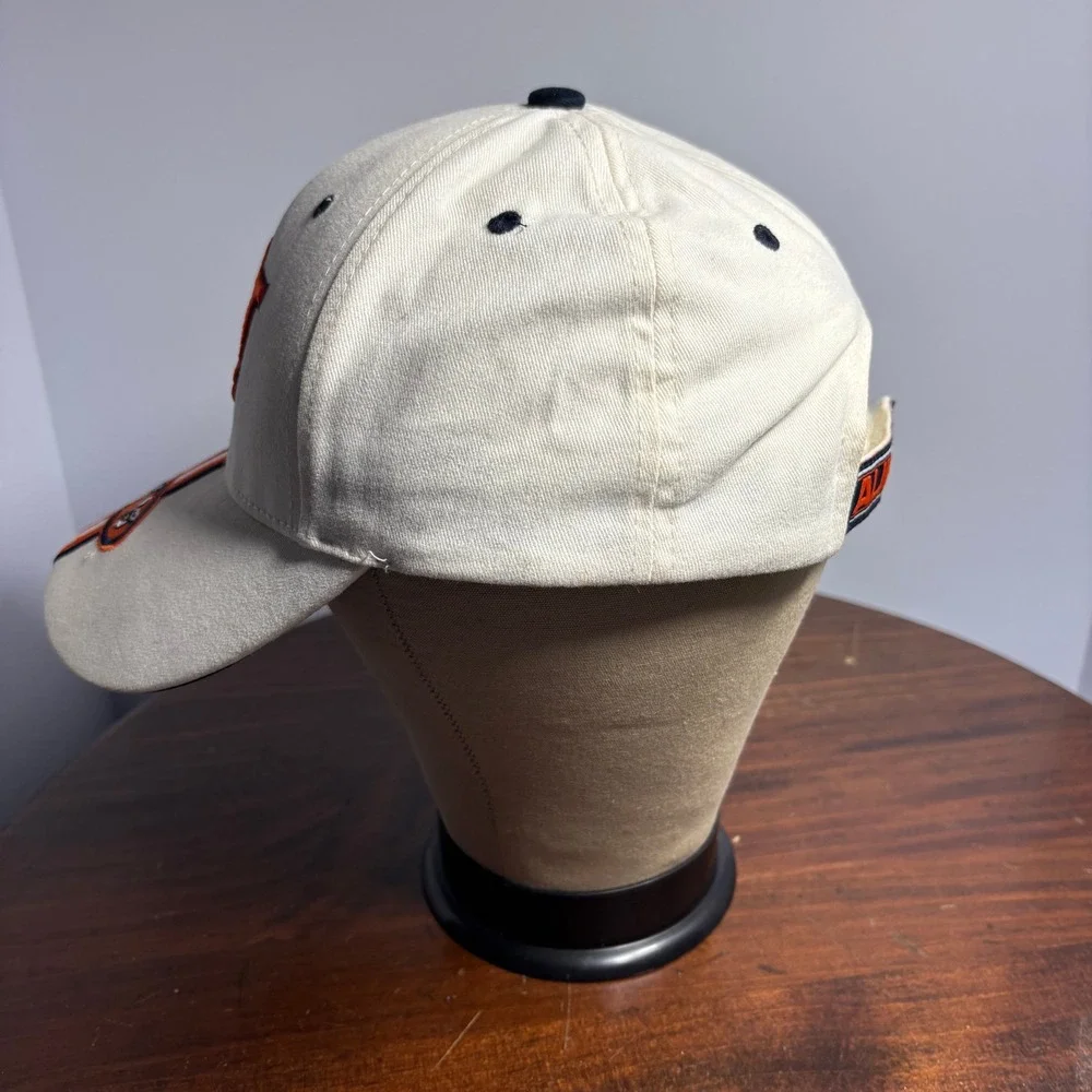 Vintage Auburn Tigers T.E.I. Hat Mens‎ OSFM White NCAA Baseball Cap Adjustable